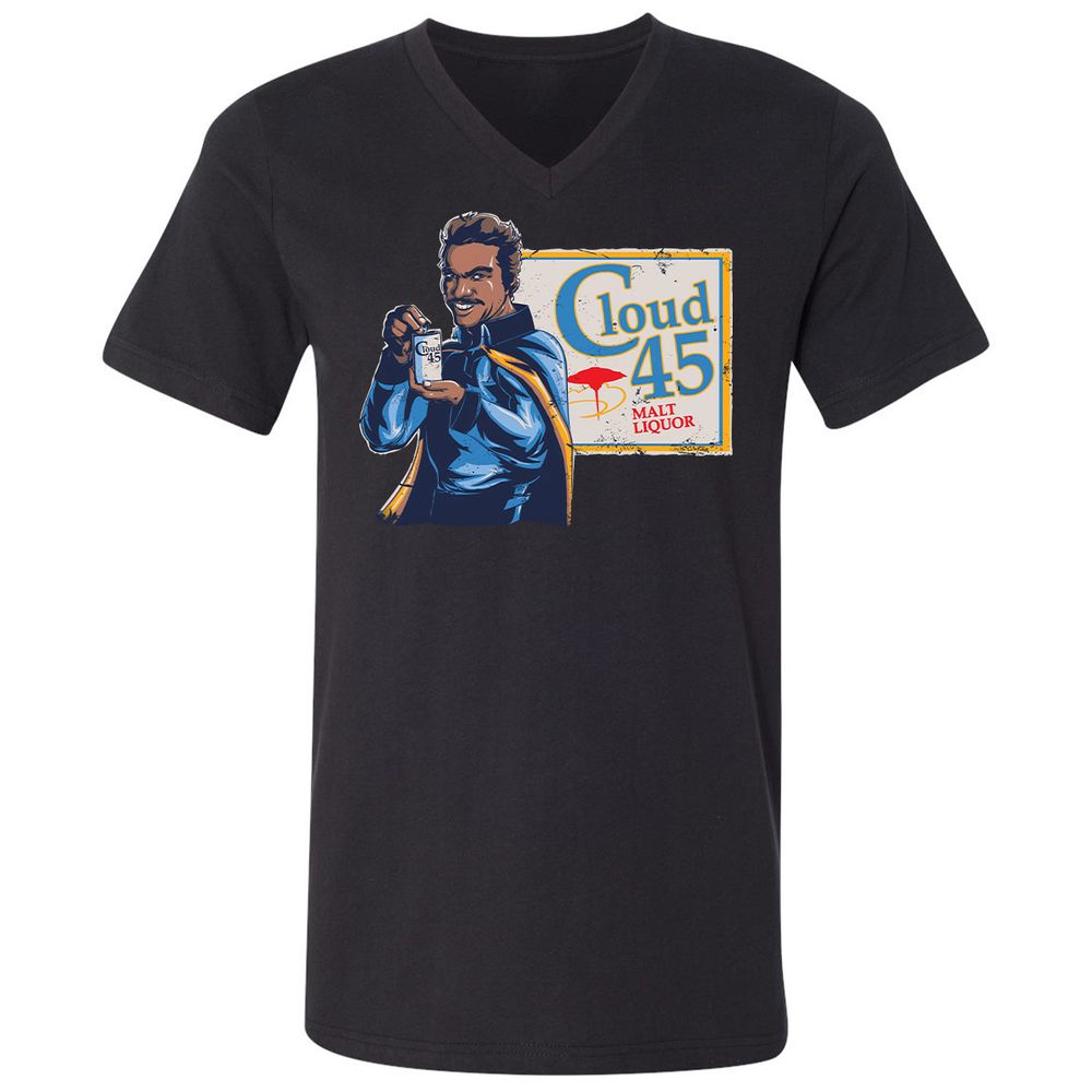 Unisex V-Neck T-Shirt - BLYJPUN9 - Black - 1