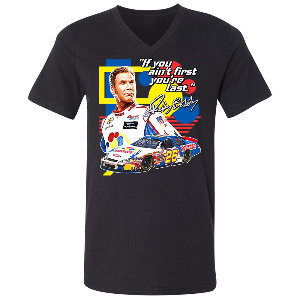 Unisex V-Neck T-Shirt - W6K25PGW - Black - 1