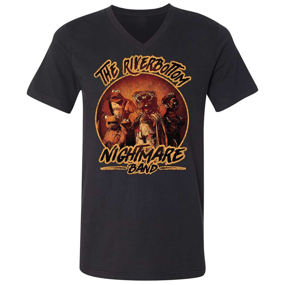 Unisex V-Neck T-Shirt - N1A7DWSR - Black - 1