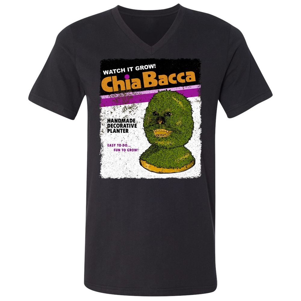 Unisex V-Neck T-Shirt - L9SZHRZ7 - Black - 1