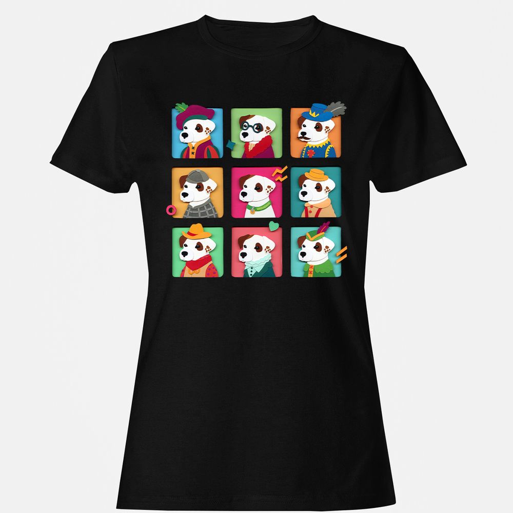 Women's T-Shirt - 916FX9DK - Black - 1