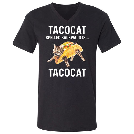 Unisex V-Neck T-Shirt - A3UZUB96 - Black - 1