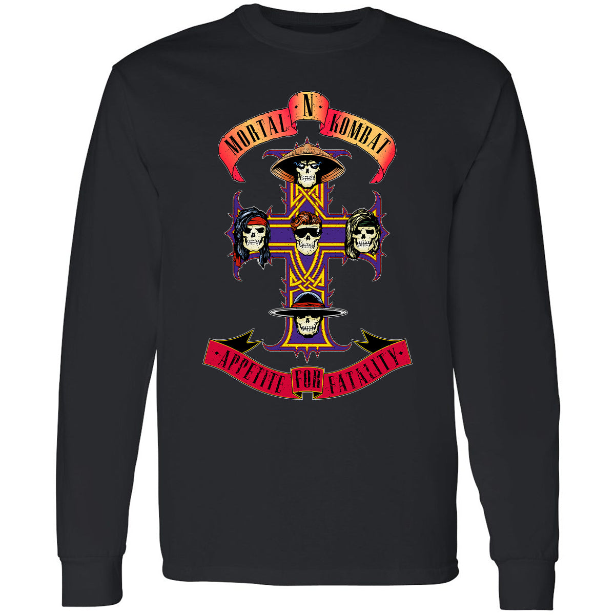 Long Sleeve T-Shirt - 7EY6KMSV - Black - 1