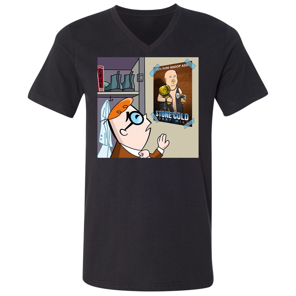 Unisex V-Neck T-Shirt - EYE2AMA6 - Black - 1