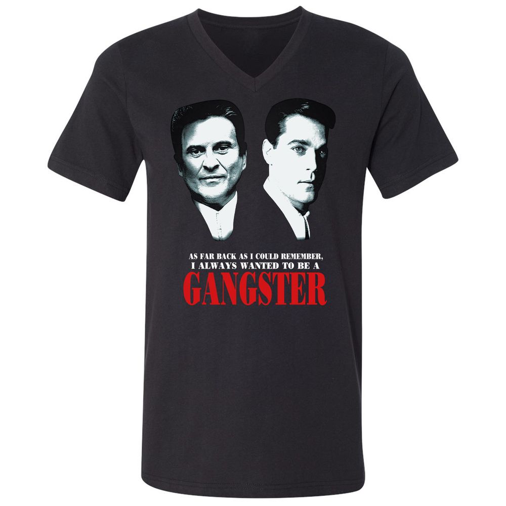 Unisex V-Neck T-Shirt - NXAVA7EM - Black - 1