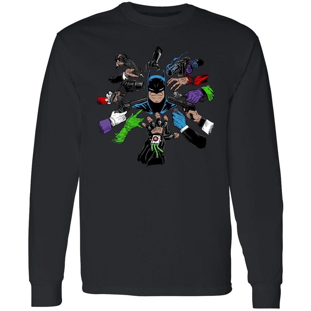 Long Sleeve T-Shirt - HQED41RW - Black - 1