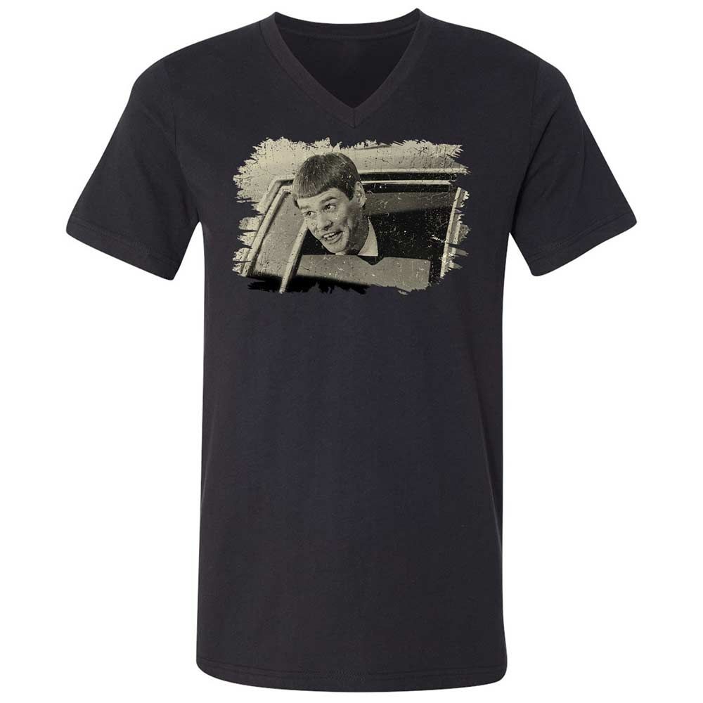 Unisex V-Neck T-Shirt - RSYFSQ8N - Black - 1