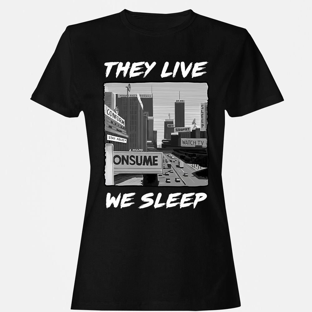 Women's T-Shirt - CR95SDLK - Black - 1