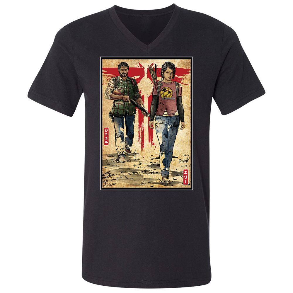 Unisex V-Neck T-Shirt - 2T2MF5JG - Black - 1