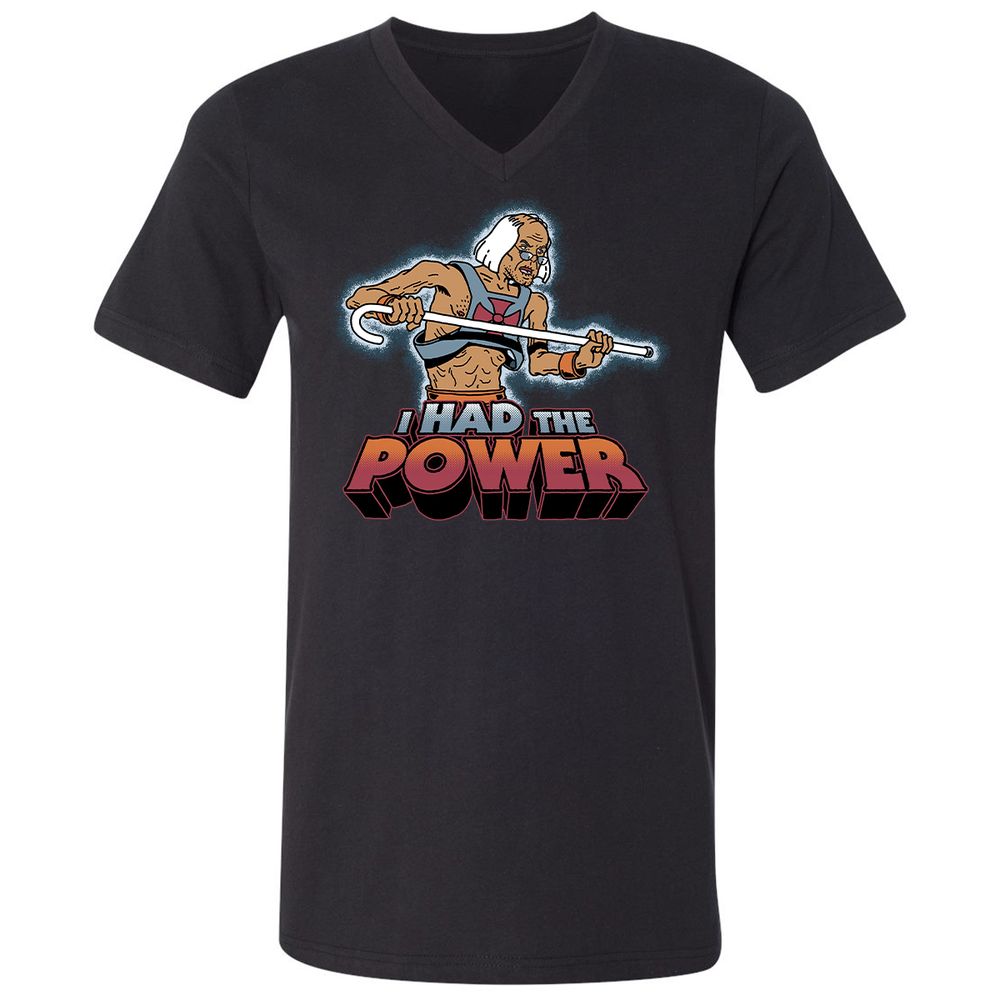 Unisex V-Neck T-Shirt - ZM6RUJN3 - Black - 1