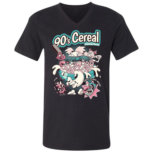 Unisex V-Neck T-Shirt - DPVATJP6 - Black - 1