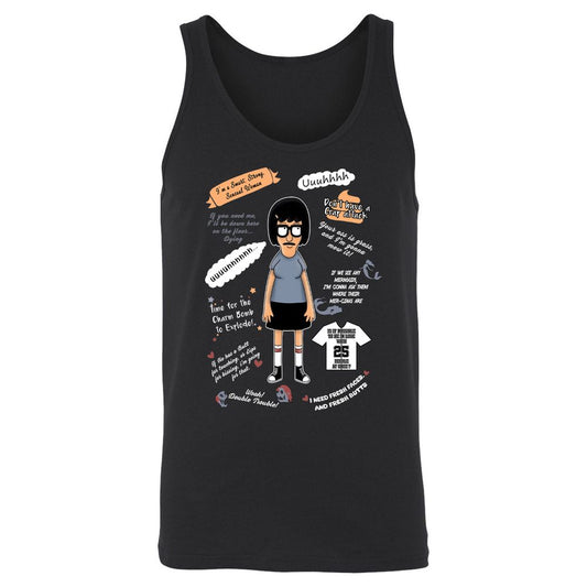 Unisex Jersey Tank - 9X2QMVES - Black - 1