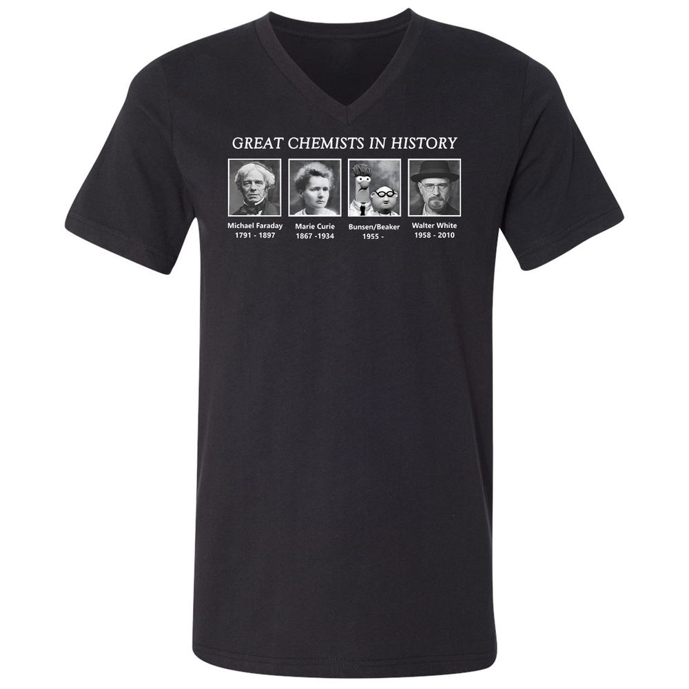Unisex V-Neck T-Shirt - AY17SS1W - Black - 1