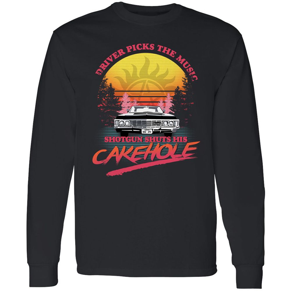 Long Sleeve T-Shirt - 5RAZH9BH - Black - 1