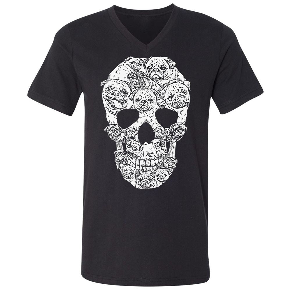 Unisex V-Neck T-Shirt - 5YYCGDZH - Black - 1