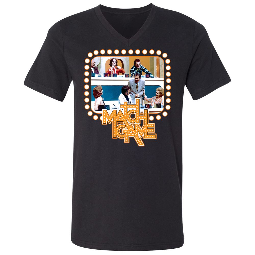 Unisex V-Neck T-Shirt - EDNCZTX6 - Black - 1