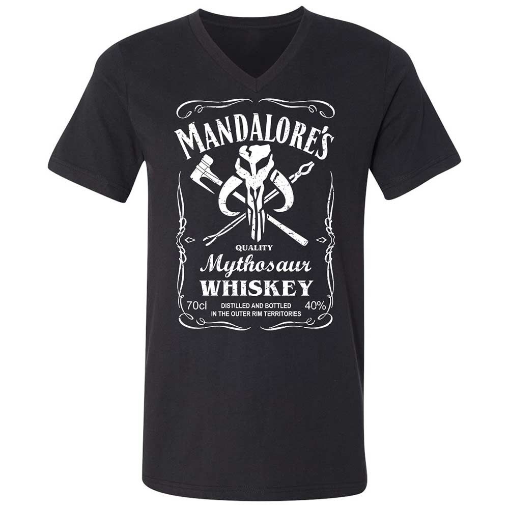 Unisex V-Neck T-Shirt - T36MNDDW - Black - 1