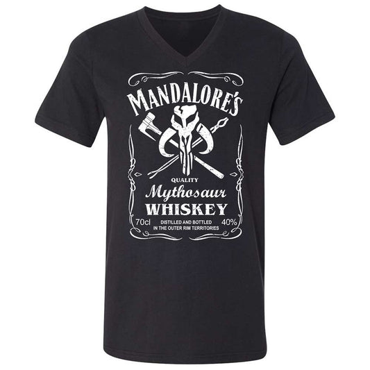 Unisex V-Neck T-Shirt - T36MNDDW - Black - 1