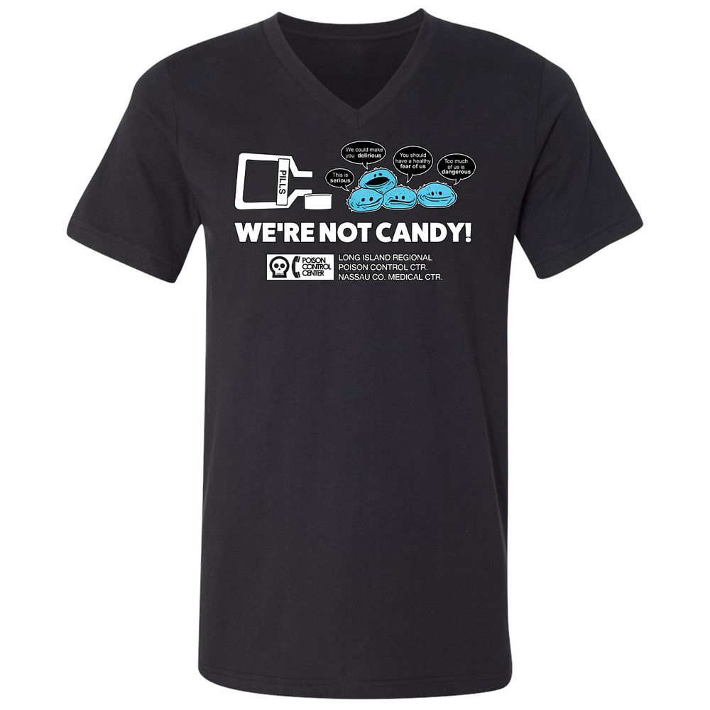 Unisex V-Neck T-Shirt - 8E3DPZKJ - Black - 1
