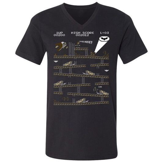 Unisex V-Neck T-Shirt - FVTGSCA6 - Black - 1