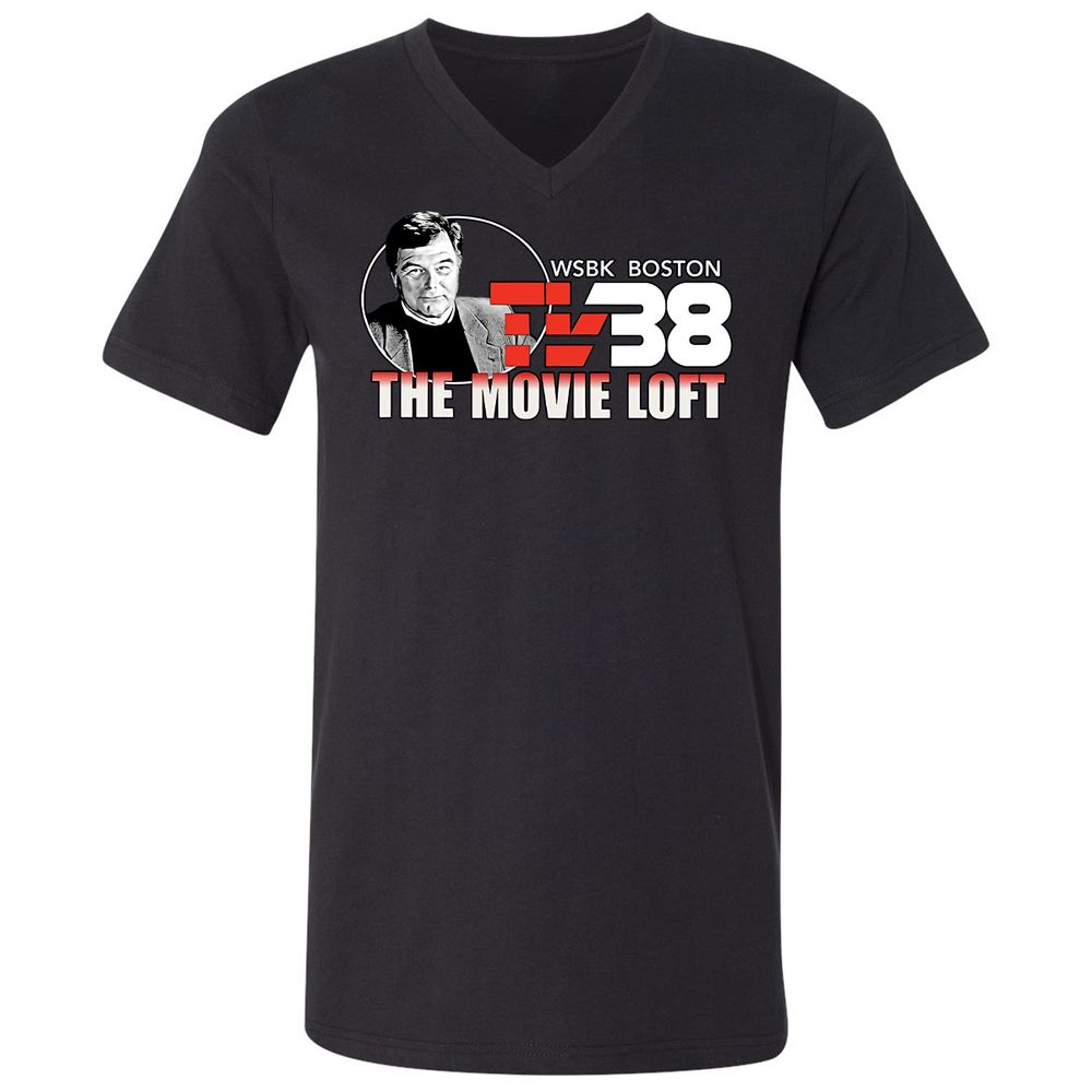 Unisex V-Neck T-Shirt - JQXRQ16J - Black - 1