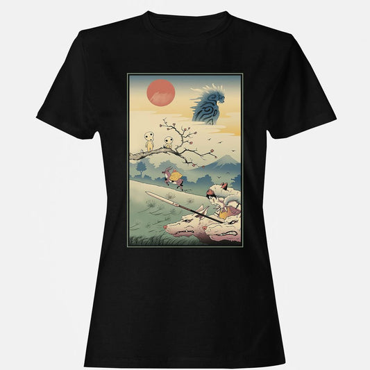 Women's T-Shirt - GEAAQ97V - Black - 1