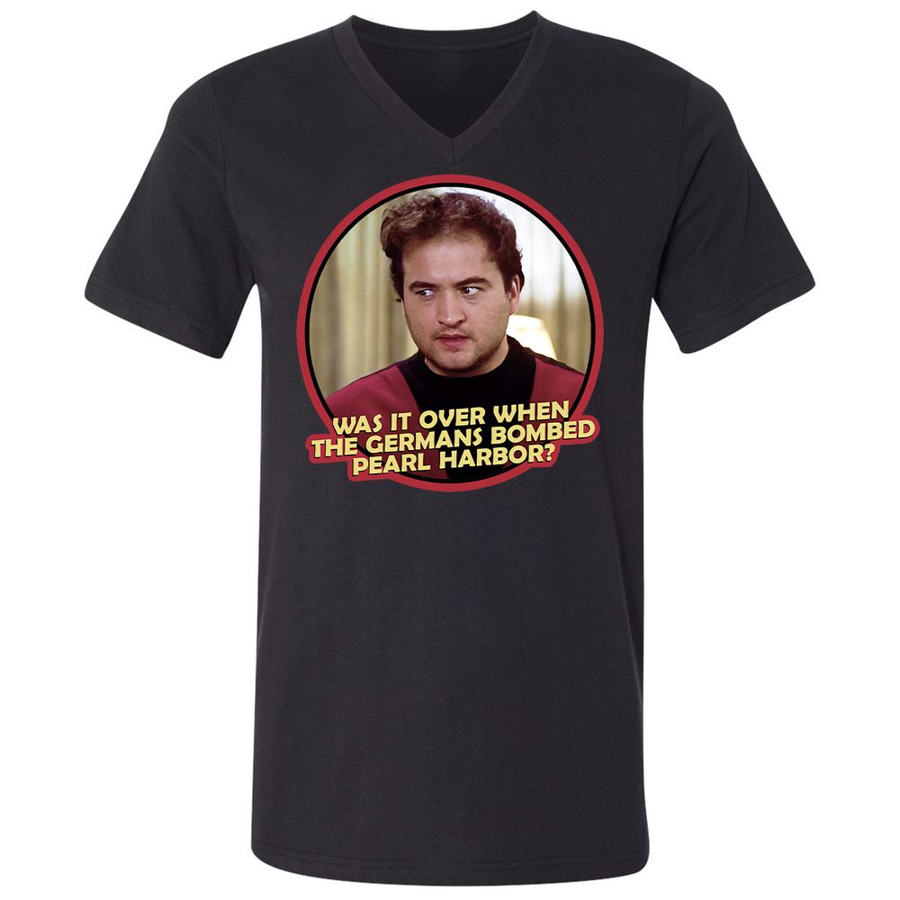 Unisex V-Neck T-Shirt - ZCMRY1ND - Black - 1