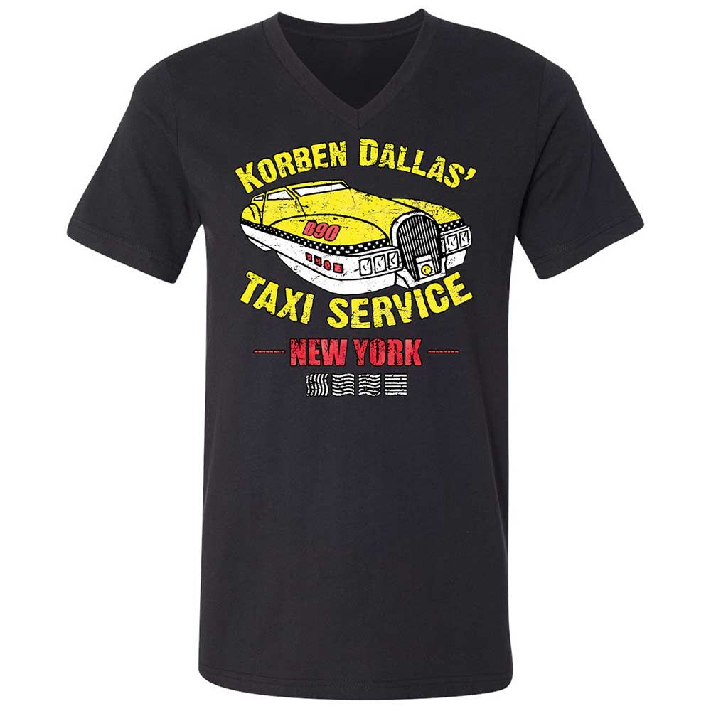 Unisex V-Neck T-Shirt - DMQGD5WP - Black - 1