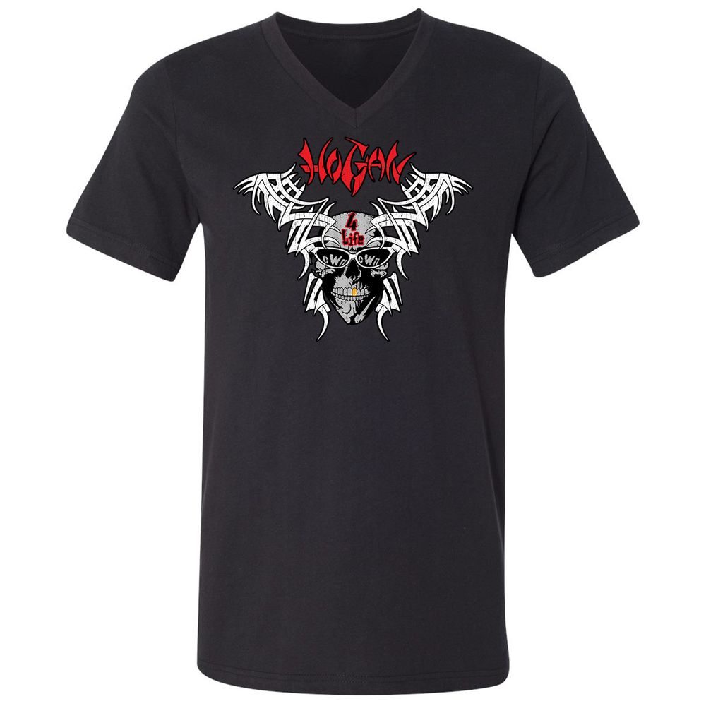 Unisex V-Neck T-Shirt - QKHZQ6EX - Black - 1
