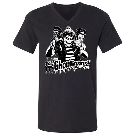 Unisex V-Neck T-Shirt - 8Z9AL7SD - Black - 1