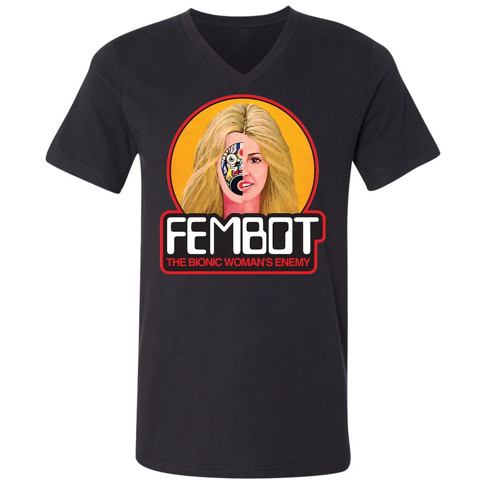 Unisex V-Neck T-Shirt - 1MANXV1W - Black - 1
