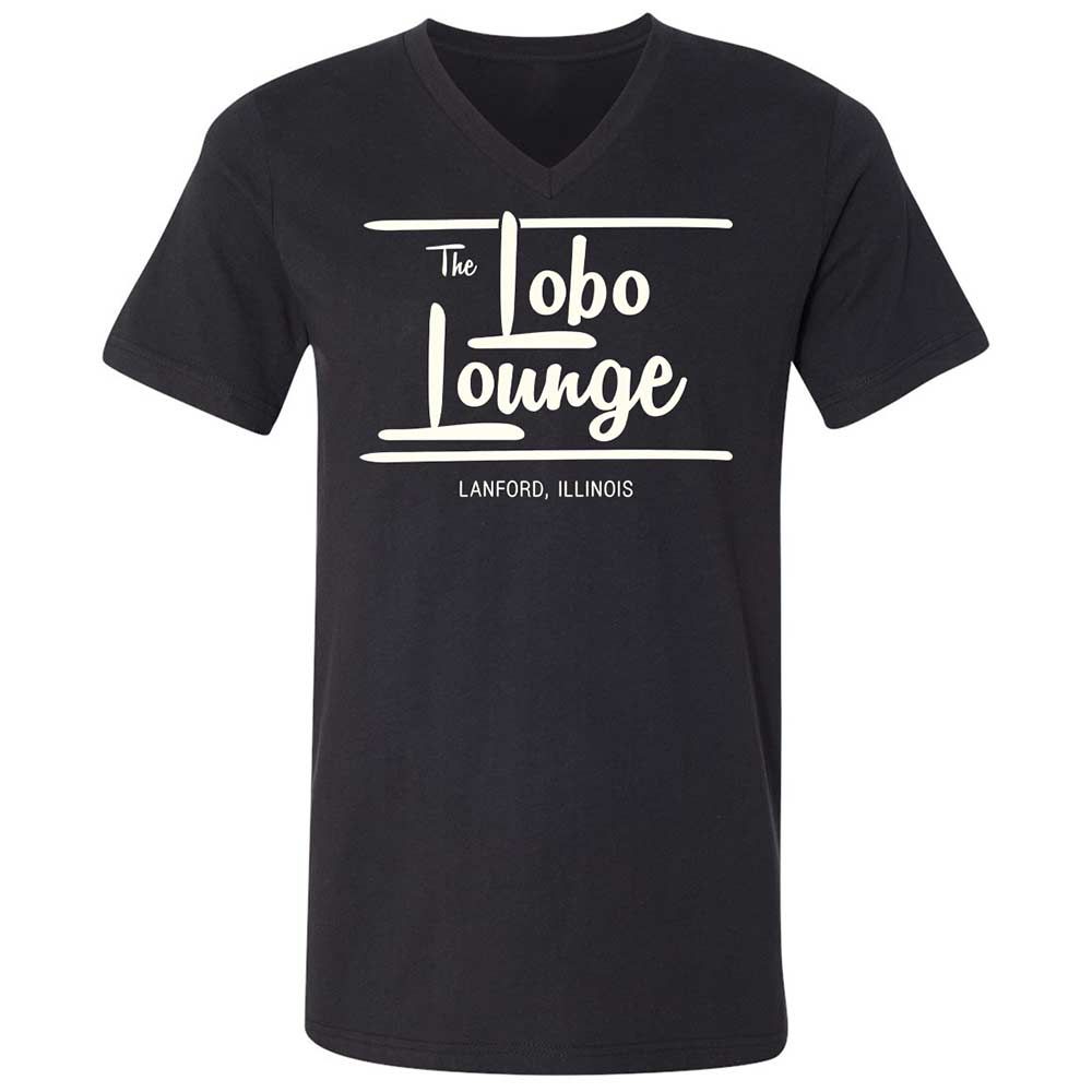 Unisex V-Neck T-Shirt - 6RTNLUAR - Black - 1