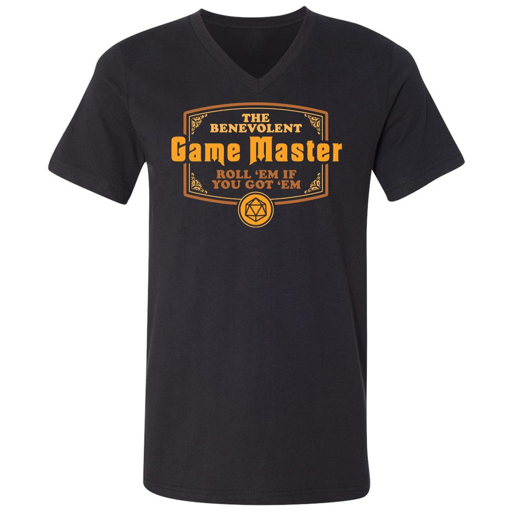 Unisex V-Neck T-Shirt - N5TVRK7S - Black - 1