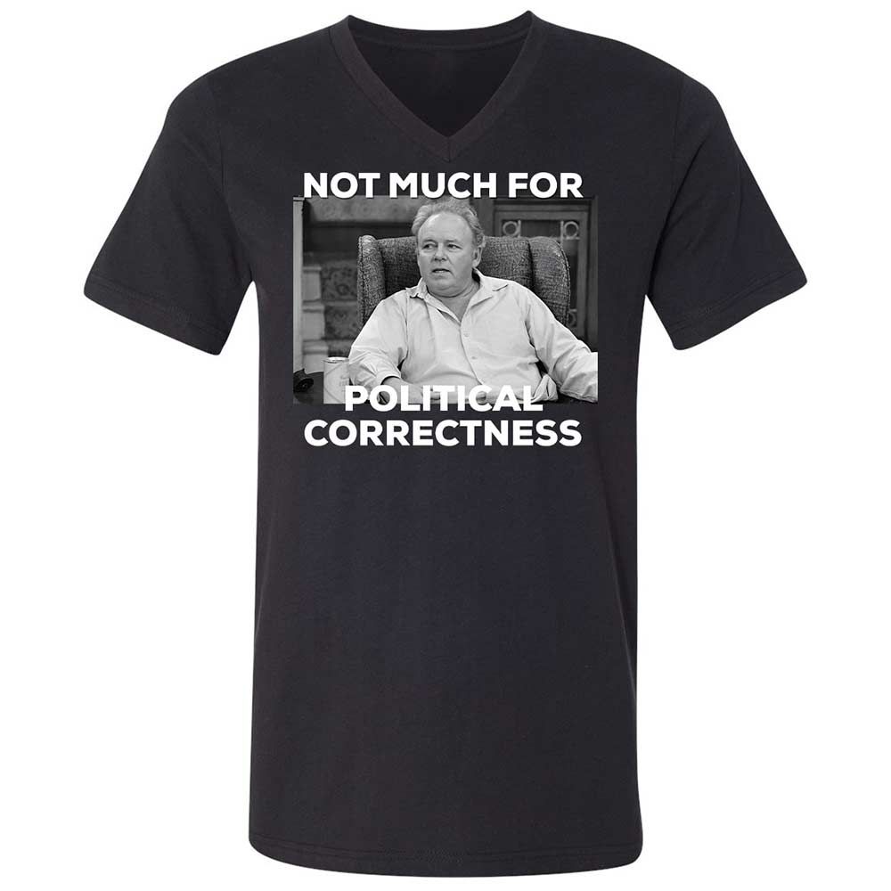 Unisex V-Neck T-Shirt - Y8H831RQ - Black - 1