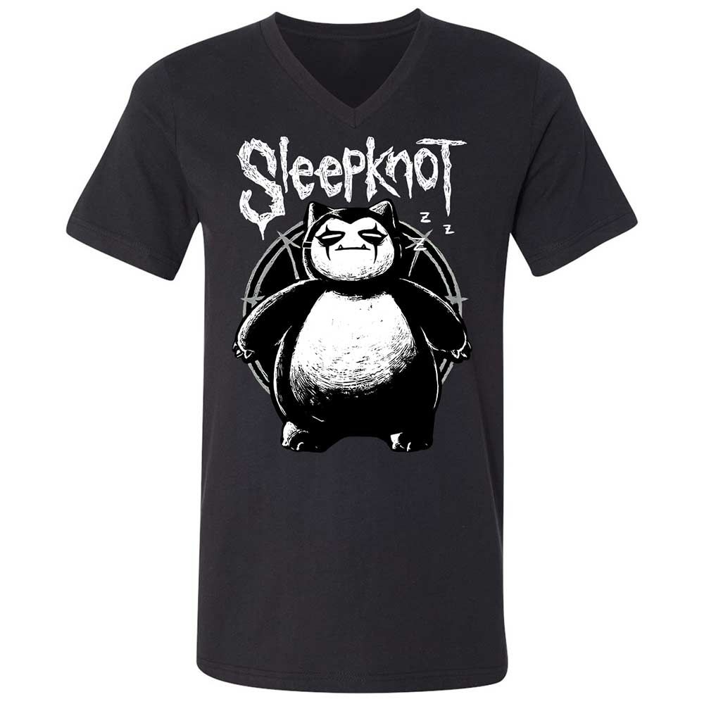 Unisex V-Neck T-Shirt - GTAAJ3J8 - Black - 1