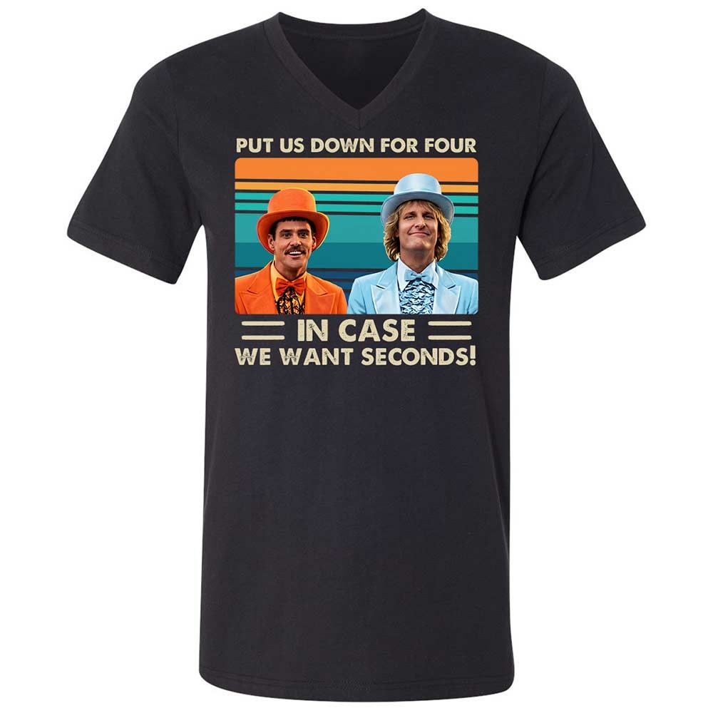 Unisex V-Neck T-Shirt - ARH4ME5V - Black - 1