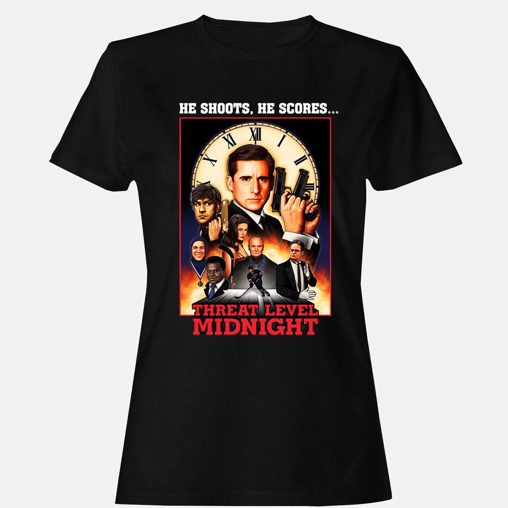 Women's T-Shirt - L5KQE91H - Black - 1