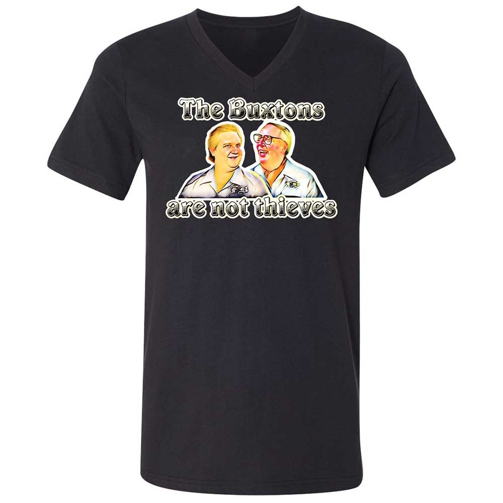 Unisex V-Neck T-Shirt - Z3MKLD1D - Black - 1