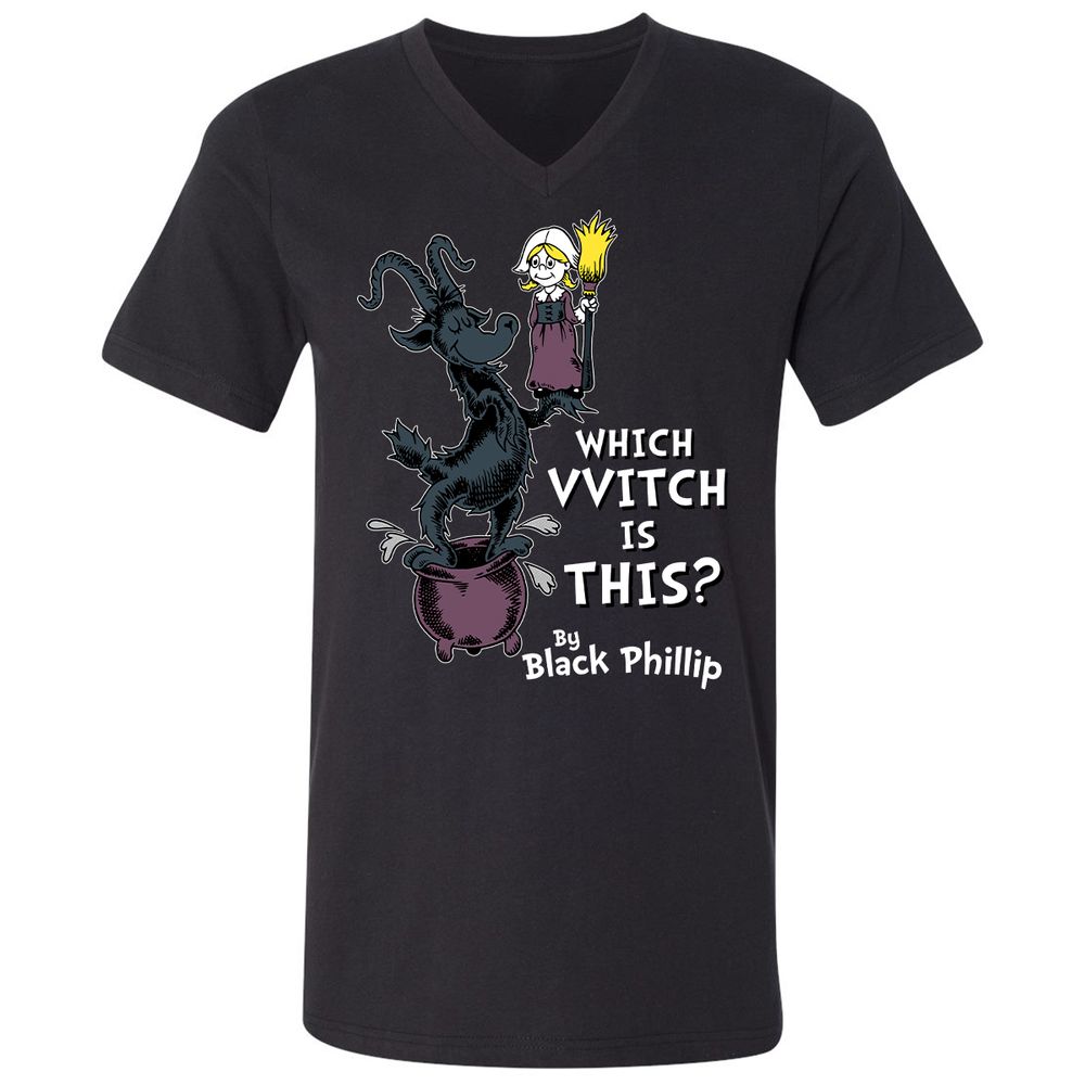 Unisex V-Neck T-Shirt - SBCW72VC - Black - 1