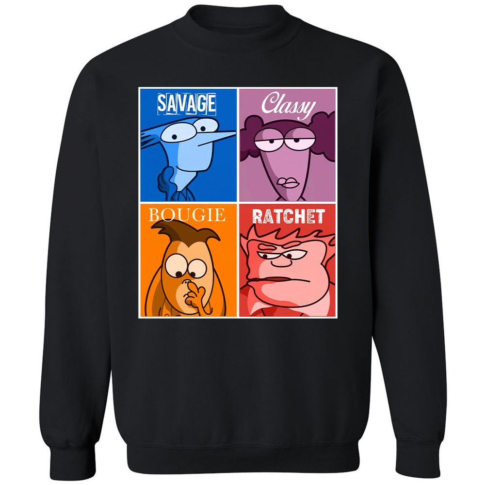 Classic Unisex Sweatshirt - 6NSDXMZ8 - Black - 1