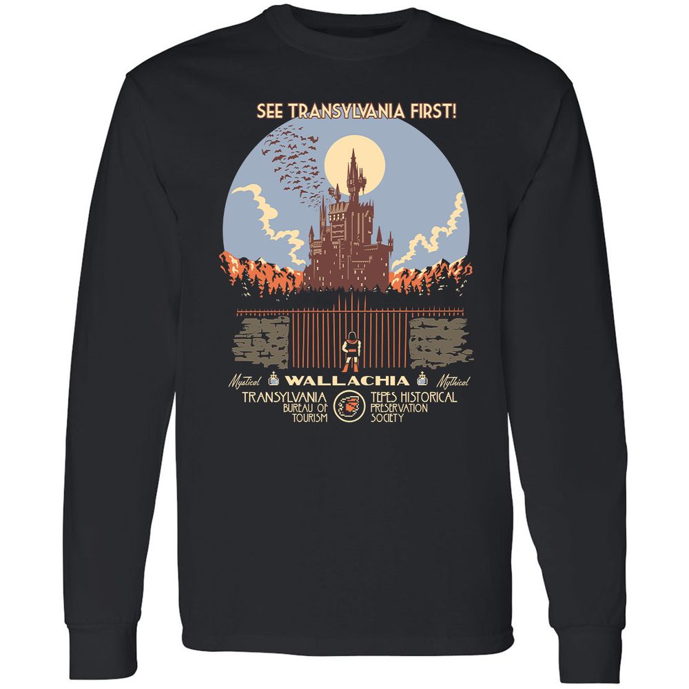 Long Sleeve T-Shirt - QWEKJ6XL - Black - 1