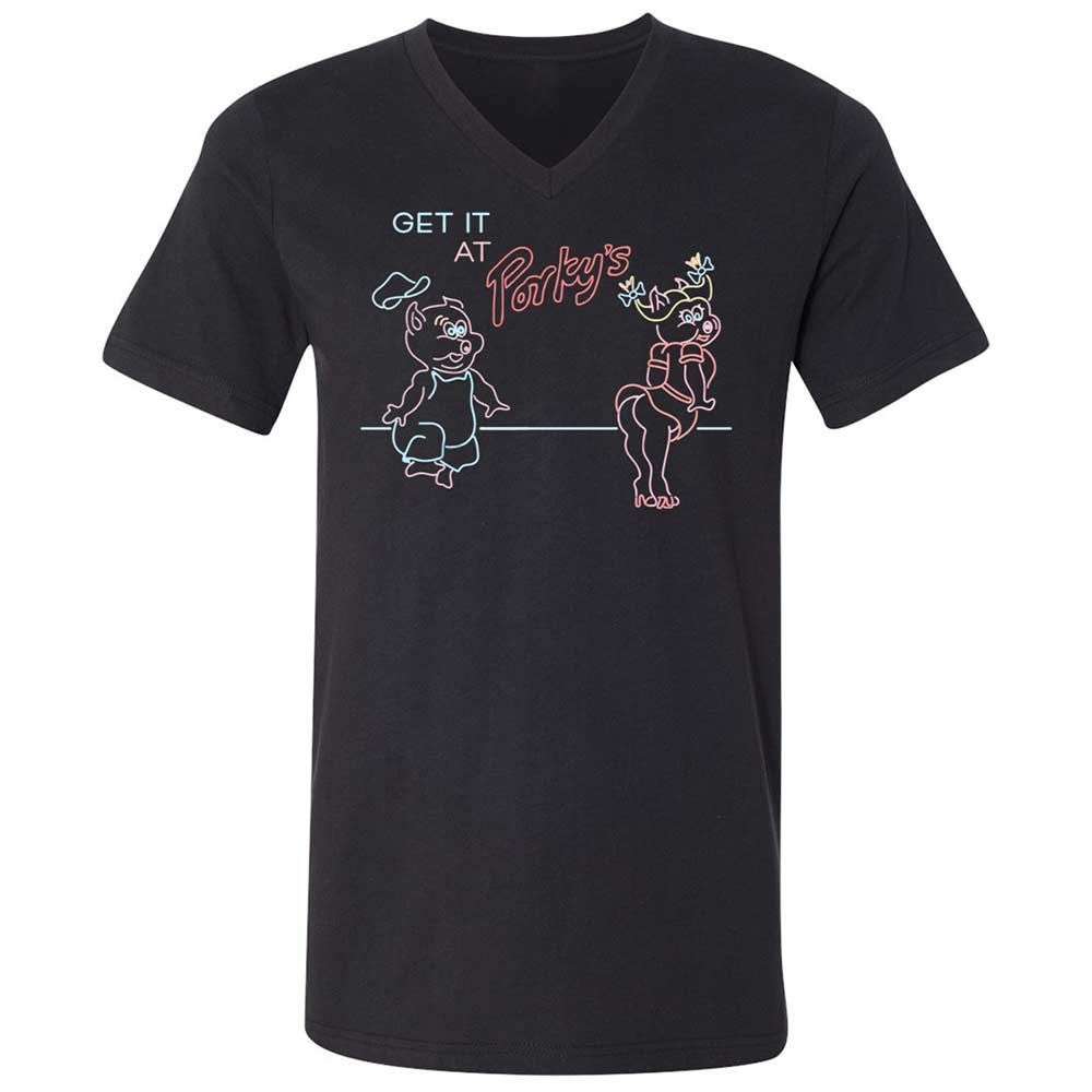 Unisex V-Neck T-Shirt - CNWSTWEY - Black - 1