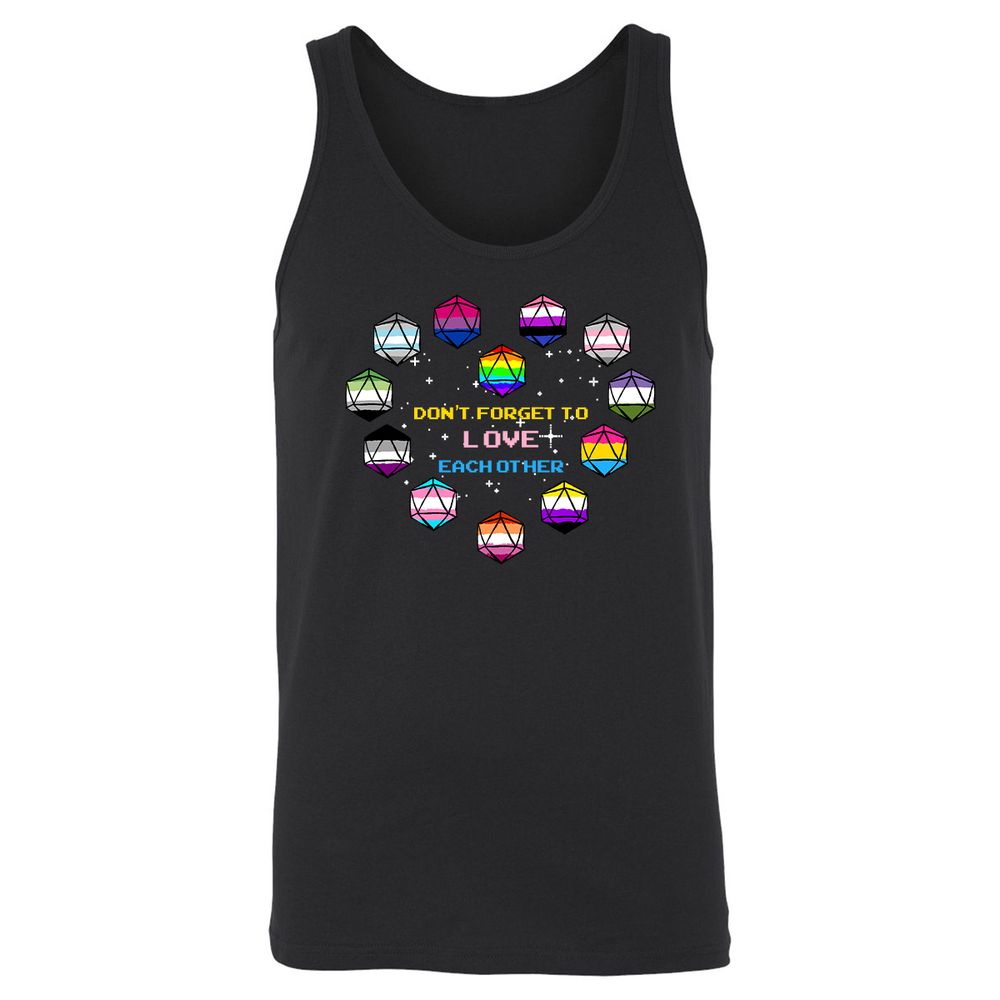 Unisex Jersey Tank - 2E1R5QTQ - Black - 1