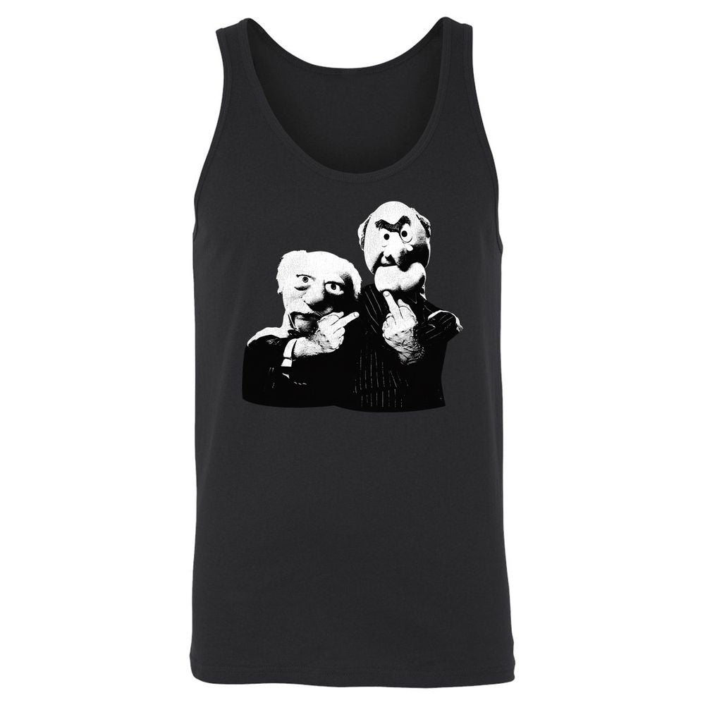 Statler and Waldorf Middle Finger - Black - 1