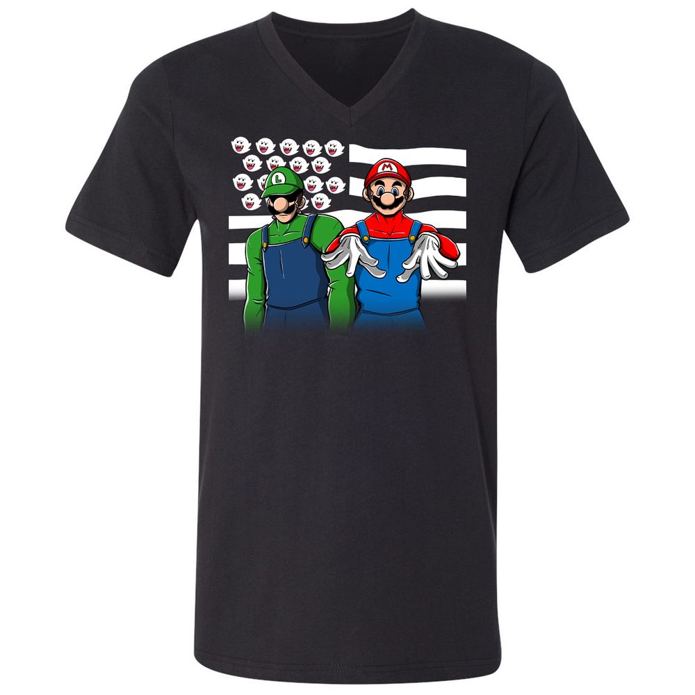 Unisex V-Neck T-Shirt - MG5DRRDX - Black - 1