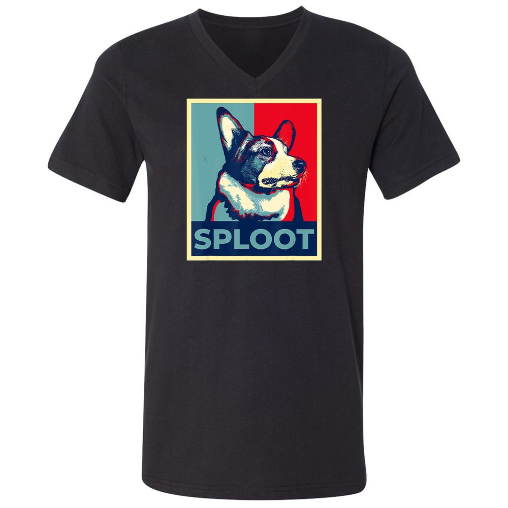 Unisex V-Neck T-Shirt - T1SKEK3E - Black - 1