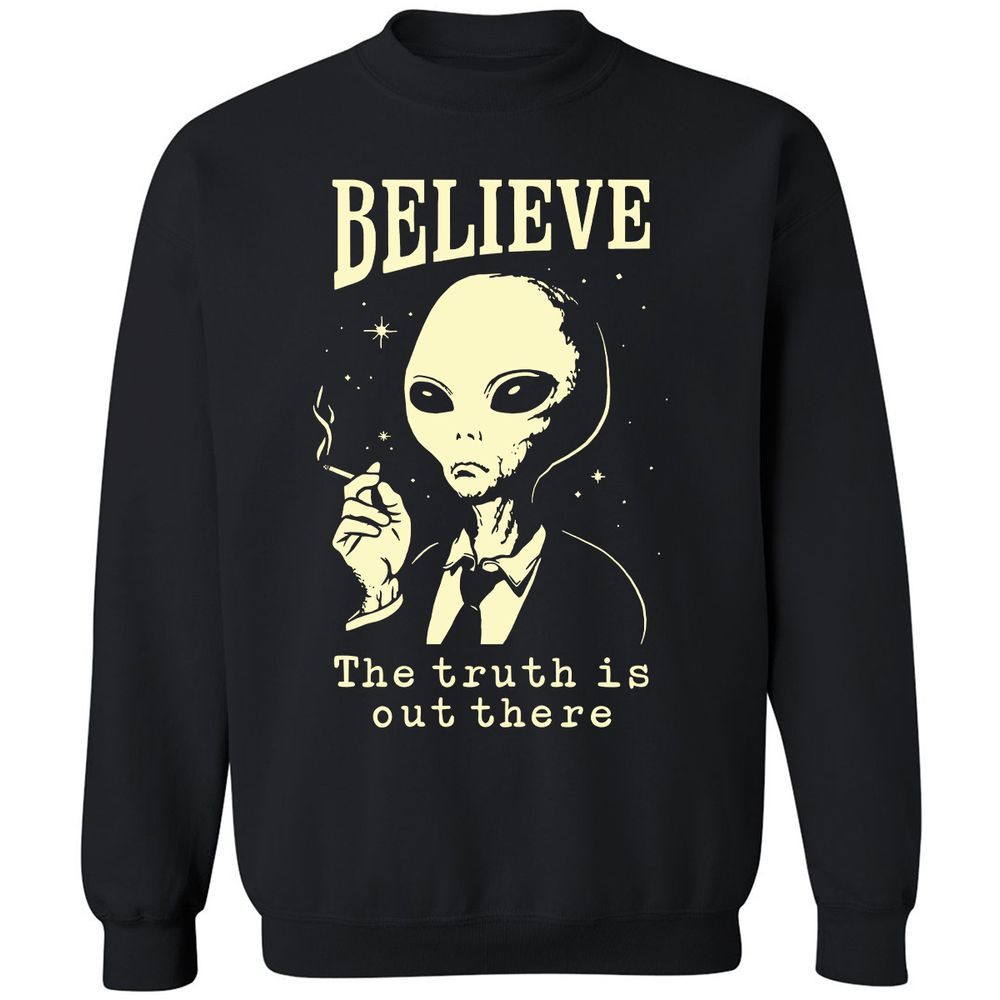 Classic Unisex Sweatshirt - 6JFGBHVU - Black - 1
