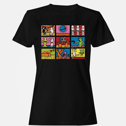 Women's T-Shirt - HD49GUQ4 - Black - 1