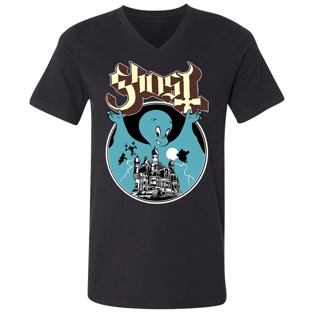 Unisex V-Neck T-Shirt - JWCS5191 - Black - 1