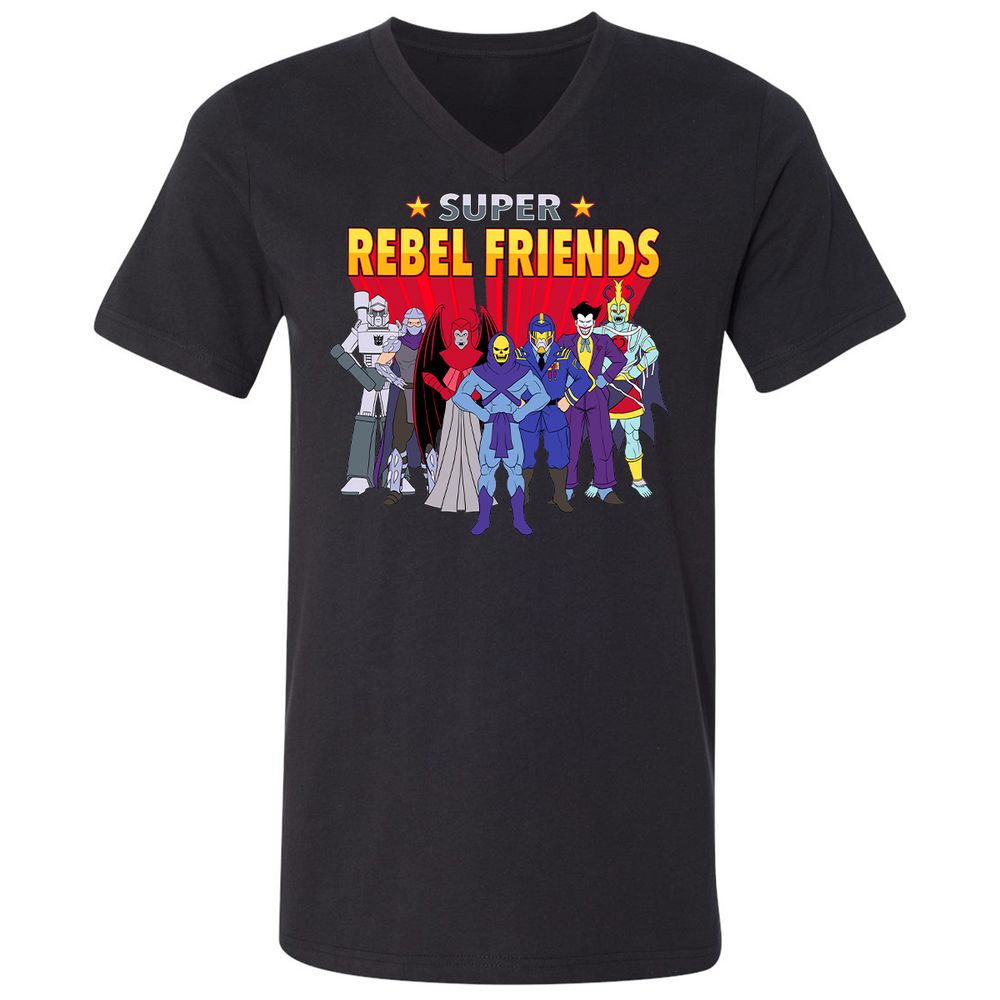 Unisex V-Neck T-Shirt - 1WEC5NDE - Black - 1